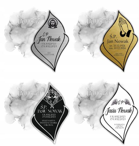 Nagrobkowa Nagrobna Tabliczka tablica Spersonalizowany Grawer Wysoka Jakość na Arena.pl