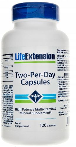 Two-Per-Day MULTIITAMINA LIFEEXTENSION na 120 DNI na Arena.pl