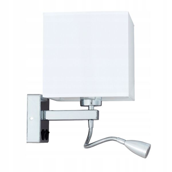 Kinkiet z abażurem LED do czytania E27 SARA Wobako zdjęcie 6