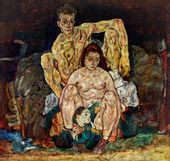 Rodzina, Egon Schiele - plakat 50x50 cm
