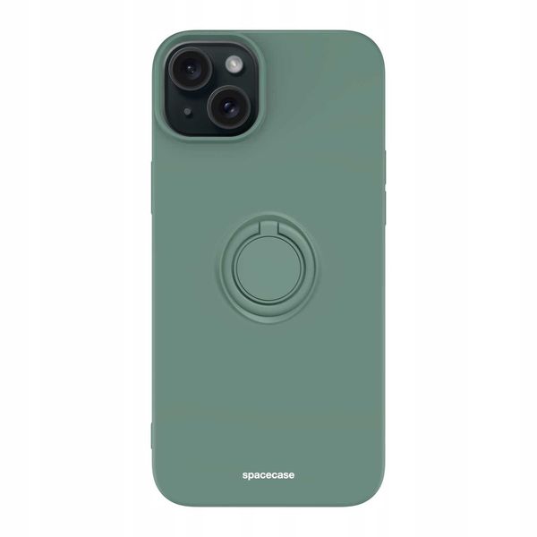Spacecase Silicone Ring Iphone 15 Plus Dark Green zdjęcie 7