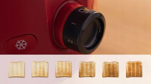 Toster Bosch MyMoment TAT2M124 950W 2 tosty Termostat Rozmrażanie Czerwony na Arena.pl