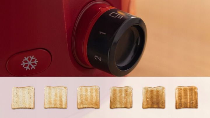 Toster Bosch MyMoment TAT2M124 950W 2 tosty Termostat Rozmrażanie Czerwony zdjęcie 2