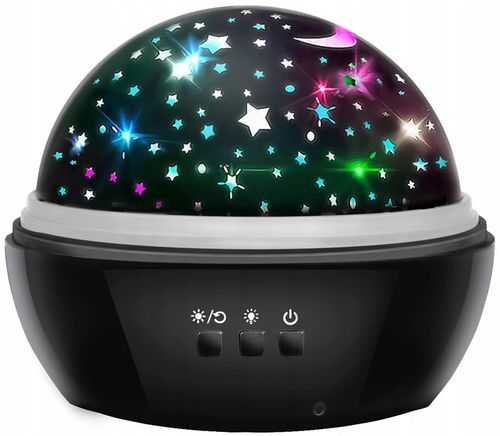 Obrotowa Lampka Nocna Projektor Nieba Gwiazd 2w1 na Arena.pl