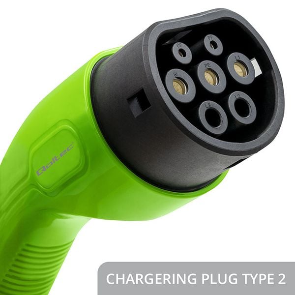 Qoltec Wallbox 22kW Typ 2 WiFi RFID 5m zdjęcie 2