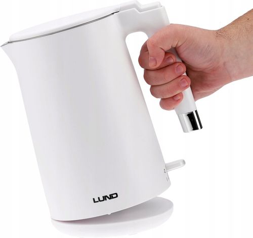 CZAJNIK ELEKTRYCZNY LUND 2200W 1,5L BIAŁY PODWÓJNE ŚCIANKI na Arena.pl