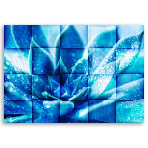 Emaga Obraz na płótnie, Niebieski kwiat 3D - 60x40 na Arena.pl