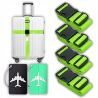 DO WALIZKI BAGAŻU PAS ZABEZPIECZAJĄCY BAGAŻ SPINAJĄCY 4x + PRZYWIESZKI