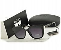 DAMSKIE Okulary POLARYZACYJNE Kocie Oczy Estillo PRZECIWSŁONECZNE UV400