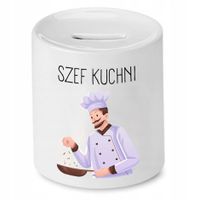Skarbonka Dla Kucharza Szef Kuchni Prezent Z Nadrukiem Ze Zdjęciem
