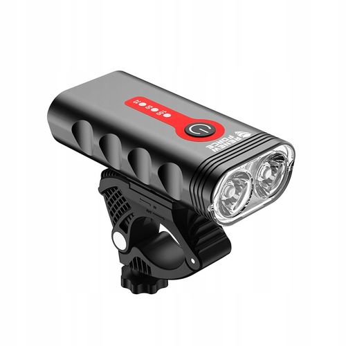 Lampka Rowerowa Światło PRZÓD TYŁ LED na rower kierownicę MOCNA USB 1800lm na Arena.pl