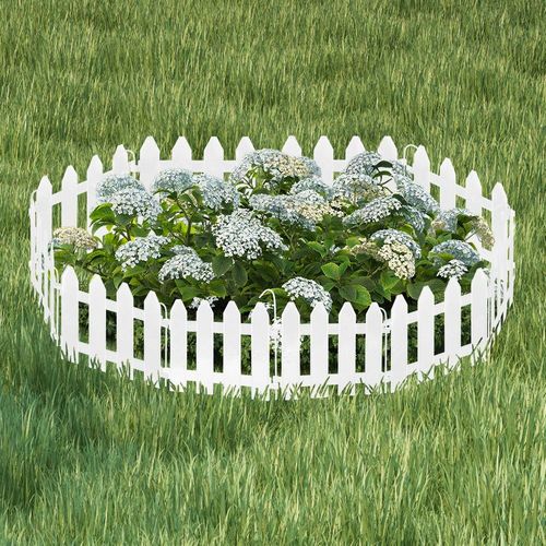 Płotek ogrodowy biały 20x15 cm 10 szt. na Arena.pl