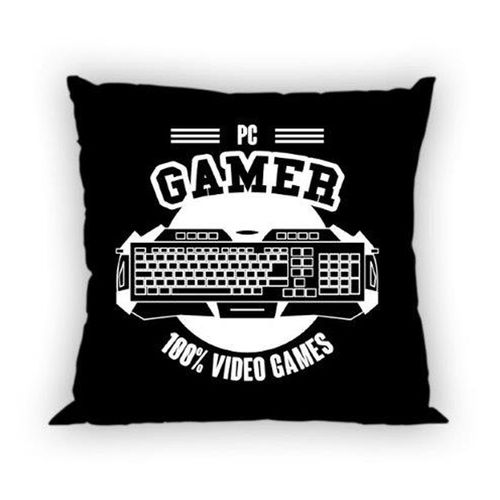 Poszewka bawełniana 40x40 Game czarna na Arena.pl