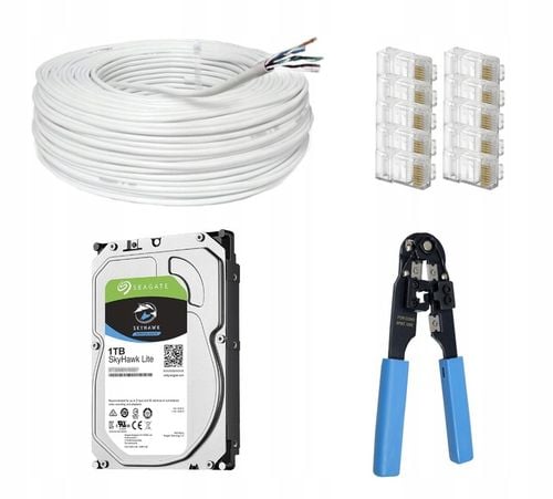 ZESTAW KAMER DO MONITORINGU 5MPX IP POE 4 KAMERY ZEWNĘTRZNE 1TB na Arena.pl