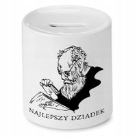 Skarbonka Dzień Dziadka Najlepszy Dziadek Prezent Z Nadrukiem Ze Zdjęciem