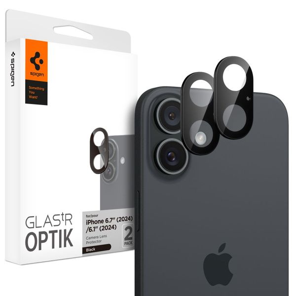 osłona aparatu spigen optik glas.tr camera protector 2-pack iphone 16 zdjęcie 1