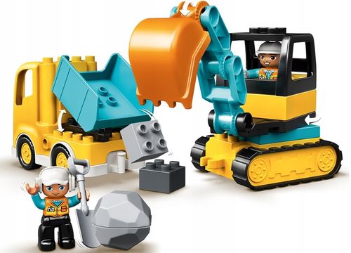 KLOCKI LEGO DUPLO CIEŻARÓWKA KOPARKA BUDOWA PREZENT DLA 2,3,4 LATKA na Arena.pl