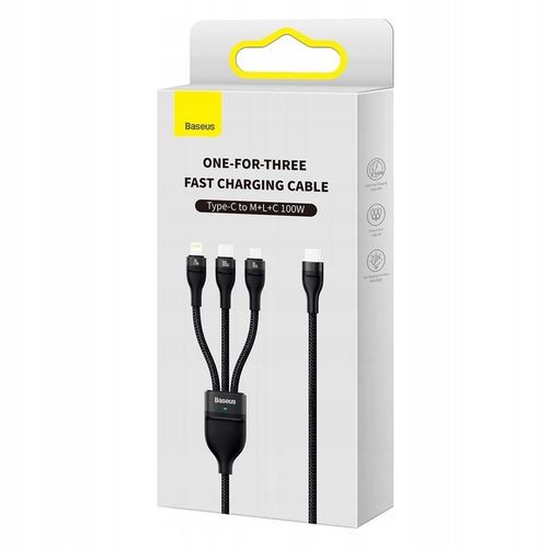 Baseus Flash Series II kabel USB Typ C - USB Typ C / Lightning / micro USB na Arena.pl