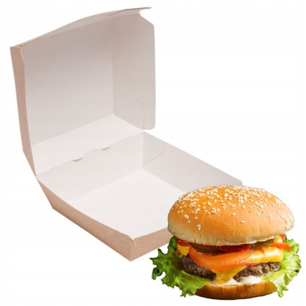Kartonik opakowanie na hamburgera burgera 100szt. zdjęcie 5