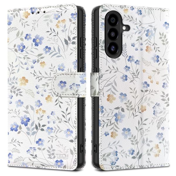 Etui TECH-PROTECT Wallet do Samsung Galaxy A26 A17 Spring Flowers zdjęcie 1