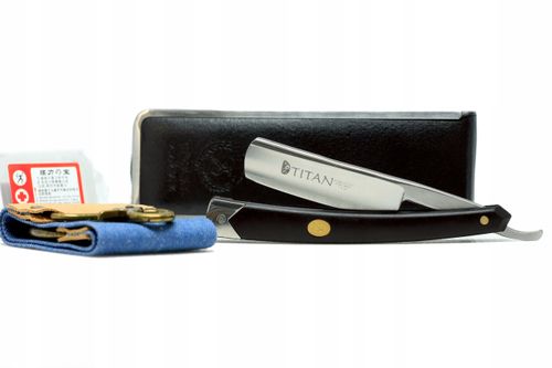 Brzytwa tradycyjna klasyczna do golenia TITAN 251 + PAS i ETUI stal ACRM na Arena.pl