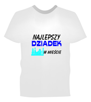 koszulka biała najlepszy dziadek w mieście kob 63