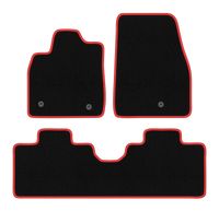 Dywaniki welurowe CARLUX-RED do Ford Mustang Mach-E 2020- czarne