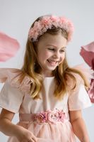 Jamiks ASTER opaska dla dziewczynki tiulowa morelowa