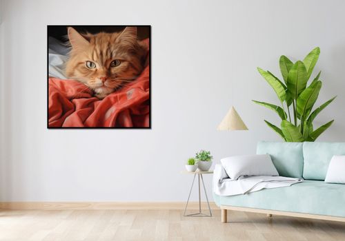 Plakat 100x100cm Mruczący Spokój na Arena.pl