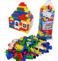 KLOCKI KONSTRUKCYJNE 500 el POLSKIE ZESTAW KLOCKÓW PLASTIKOWE KREATYWNE