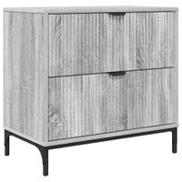 Stolik nocny z szufladą Szary dąb sonoma 63.5 x 36 x 61 cm