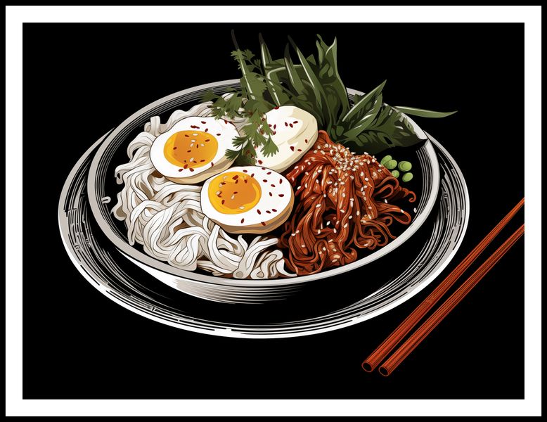 Plakat 100x75cm Ramen w Sztuce zdjęcie 3