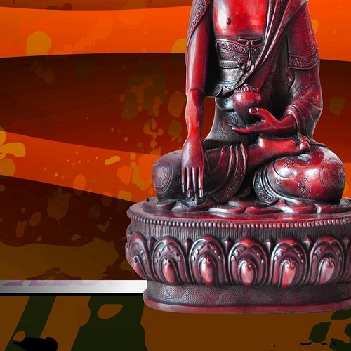 Obraz na płótnie - Canvas, Budda na abstrakcyjnym tle1 60x40 na Arena.pl