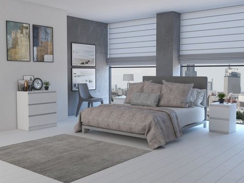 SZAFKA NOCNA MALWA M2 - BIEL na Arena.pl