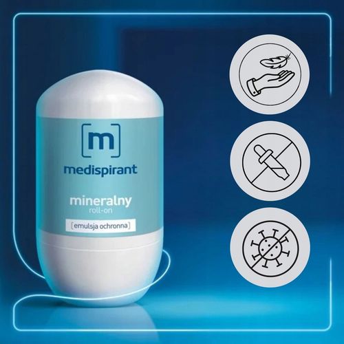 Medispirant Mineralny Roll-on 40 ml antyperspirant dla wrażliwej skóry na Arena.pl