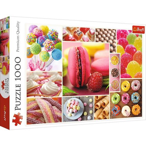 Puzzle 1000 Elementów Cukierki - Kolaż na Arena.pl