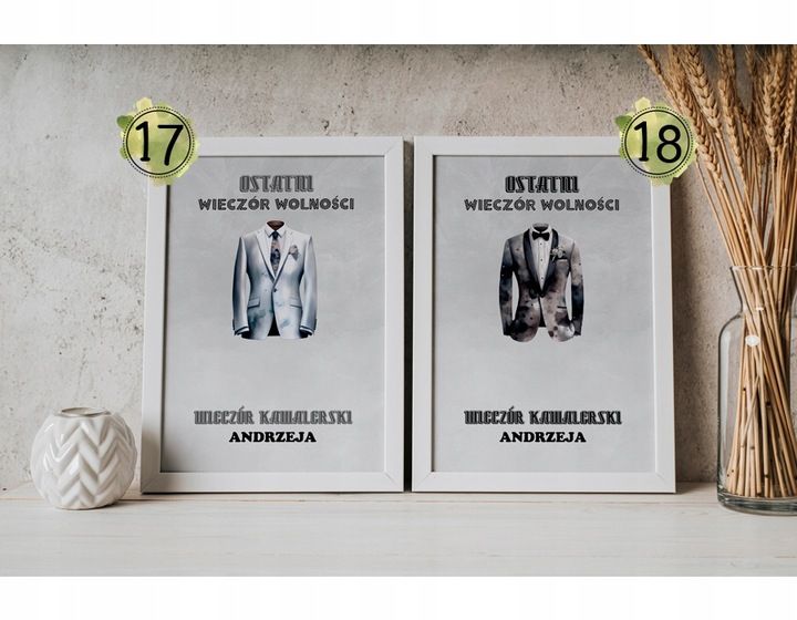 PREZENT NA WIECZÓR KAWALERSKI PAMIĄTKA OBRAZEK A4 IKWK zdjęcie 5