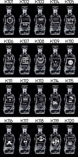 SKRZYNKA KARAFKA SZKLANKI DO WHISKY Z GRAWEREM URODZINY WIECZÓR KAWALERSKI na Arena.pl