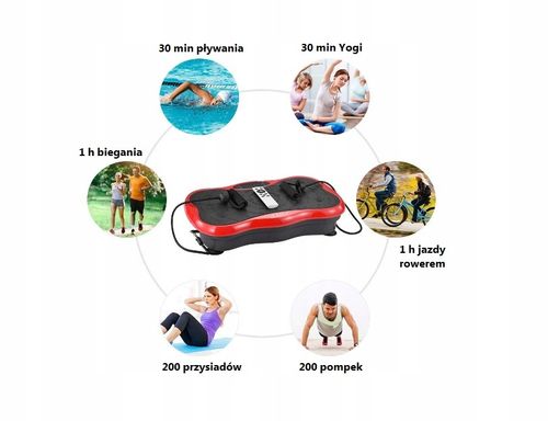PLATFORMA WIBRUJACA WIBRACYJNA VIBROMAX SLIM FIT na Arena.pl