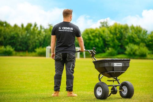CEDRUS SP31515A SIEWNIK ROZSIEWACZ OGRODOWY DO NASION NAWOZÓW NAWOZU SOLI PIASKU 56kg  / 60L na Arena.pl