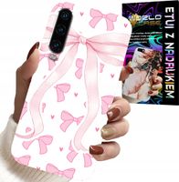 ETUI DO HUAWEI P30 - RÓŻOWE WSTAZKI WSTĄZKA MODNE WZORY CASE