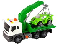 Ciężarówka Laweta Pomoc Drogowa Holownik 1:16 Zielona Dźwięk Światła