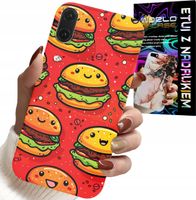 ETUI DO HUAWEI P20 - SŁODKIE UŚMIECHNIĘTE BURGERY POKROWIEC