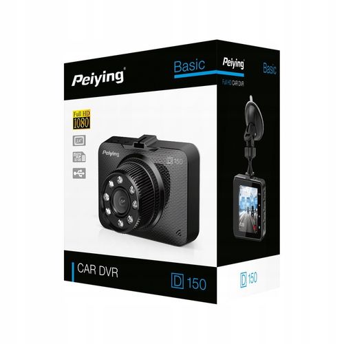 Peiying Basic D150 Rejestrator samochodowy kamera samochodowa FHD G-Sensor na Arena.pl