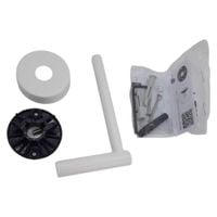 uchwyt na papier naścienny stal nierdzewna biały