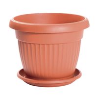 Doniczka klasyczna Terra DCE40 z podstawką | Terakota, Wymiary 40x31.5 cm, Prosperplast