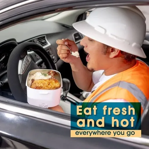 ELEKTRYCZNY LUNCHBOX TERMOS SAMOCHODOWY OBIADOWY zdjęcie 3