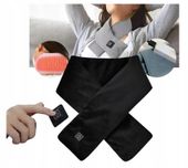 Podgrzewany Szalik Elektryczny Szal Grzewczy Czarny Powerbank Usb Scarf