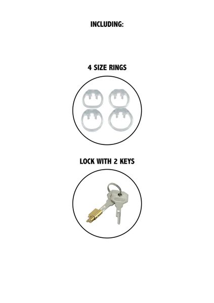 Clear Control Cock Cage Long zdjęcie 5