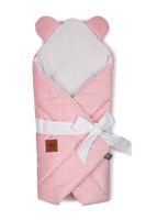 Rożek niemowlęcy różowy pikowany velvet